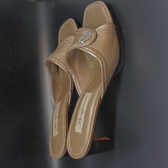 Brighton Sandals Slides Taupe/Light Beige  Size 7.5 Medium  Parker - Picture 4 of 8
